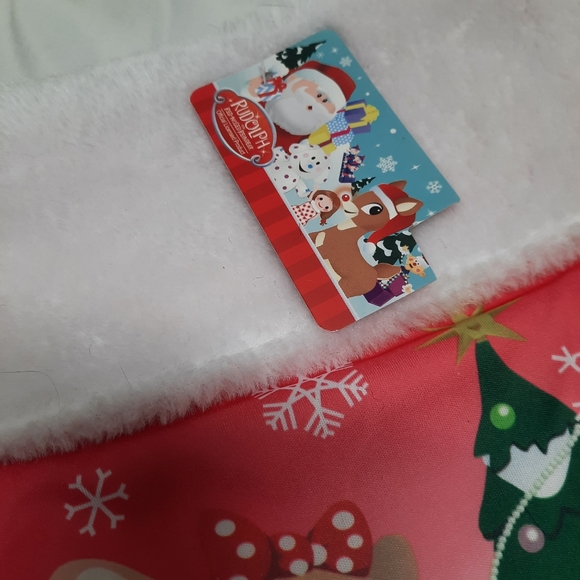 NWT 2017 Rudolph & Clarice Stocking 16.75" H 9" across widest 7" shortest width - Picture 2 of 4